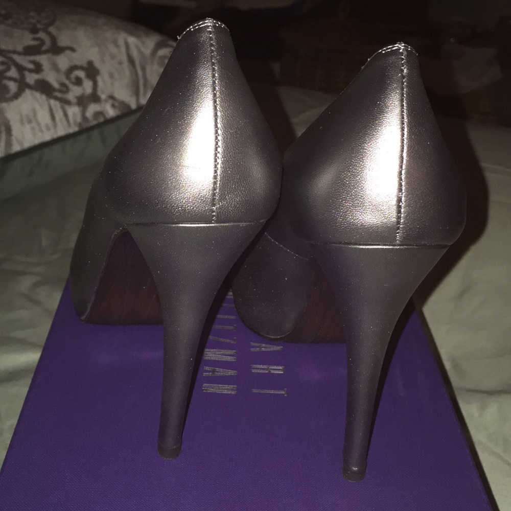 Stuart Weitzman Silver Platform Pump - image 3